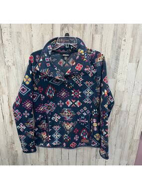 Sherpa Adventure Gear Lumbini Aztec Print Pullover Outdoor Womens Size Medium